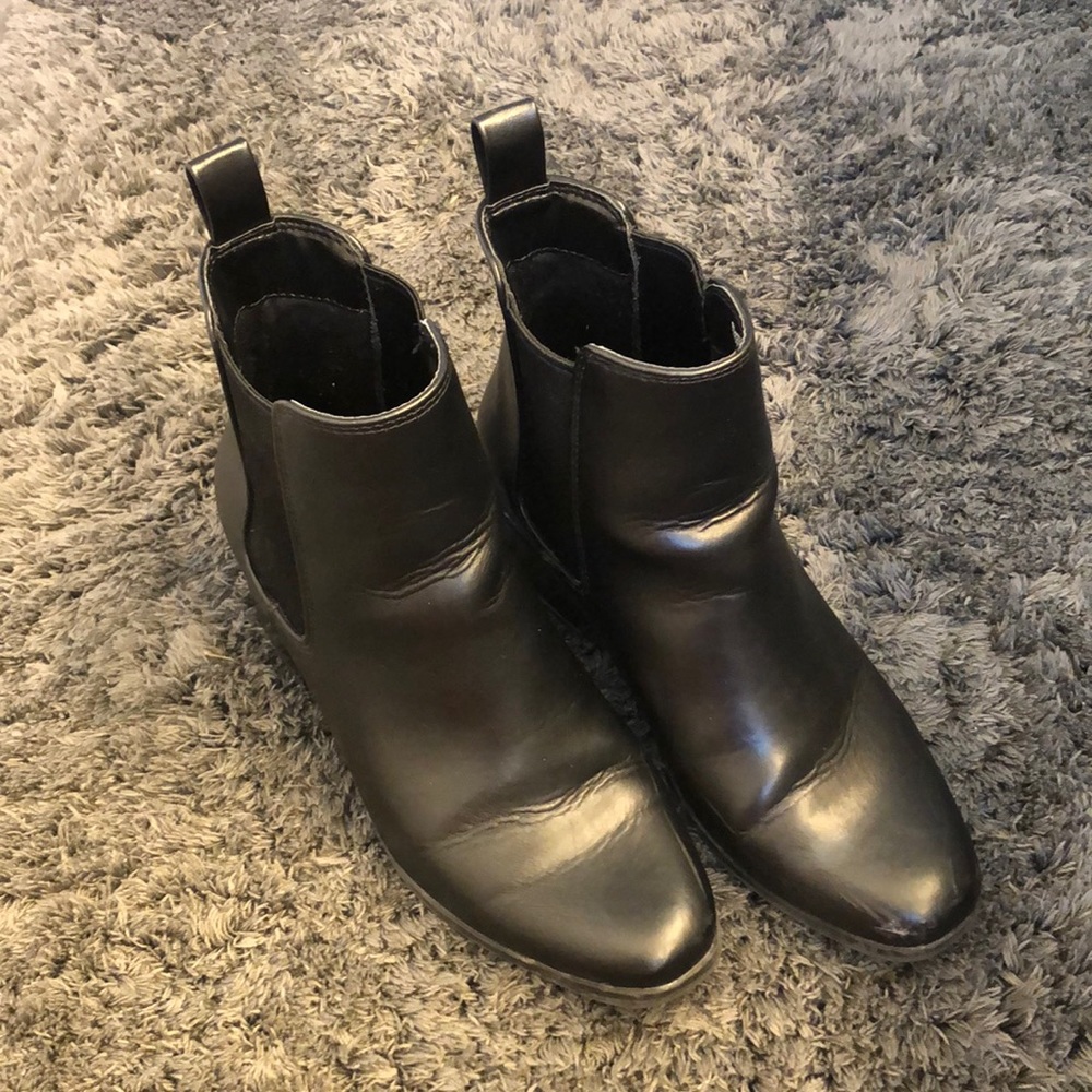 Black ankle booties, A New Day